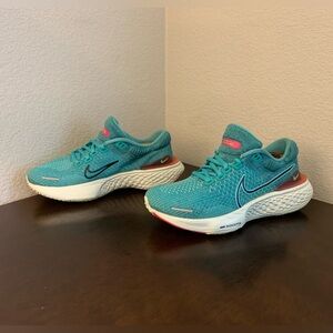 Nike ZoomX Invincible Run FLyKnit 2 Sneakers Teal DC9993-300 Women’s Size 8.5
